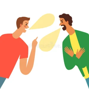 people argue two angry men shouting cartoon illustration your design dispute two angry men 120341344