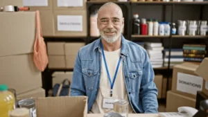 smiling bearded man wearing volunteer 600nw 2458887301